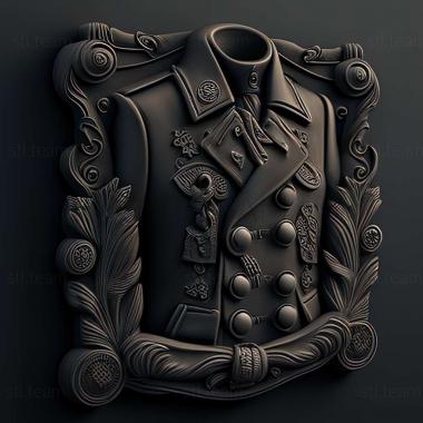 3D model Black pea jackets game (STL)